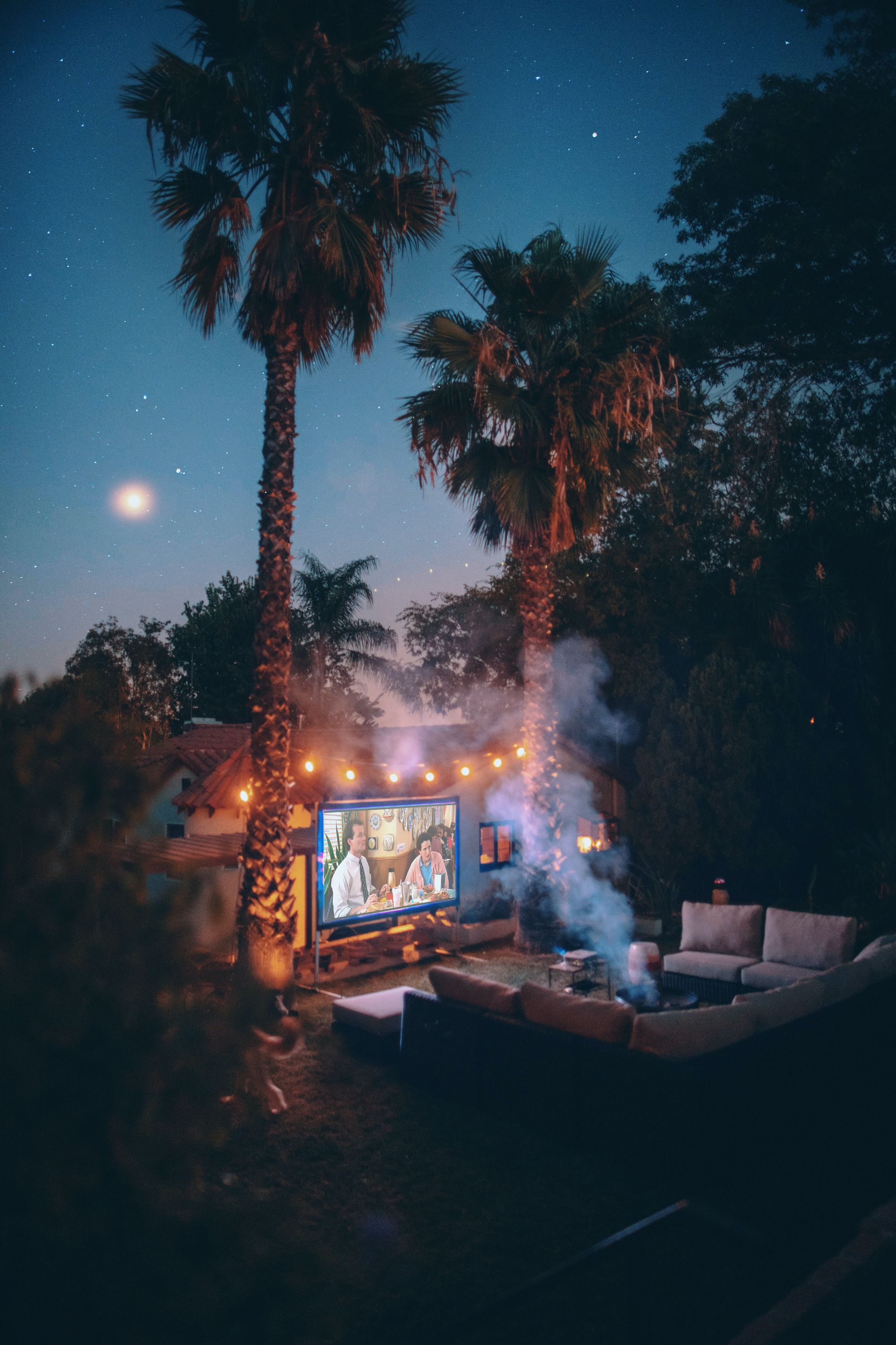 Imagine your next movie night with you Best outdoor TVs