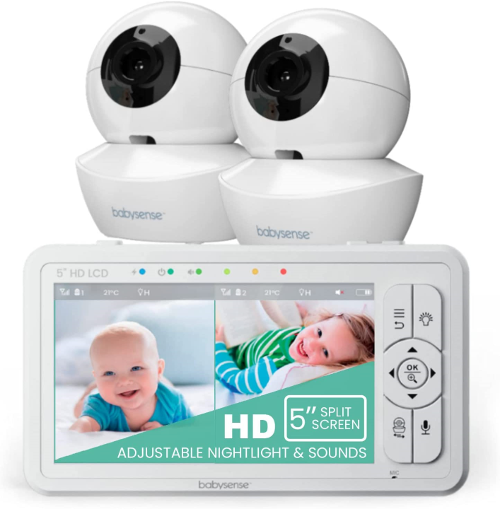 Babysense Split-screen 2 cameras Baby Monitor