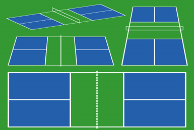 Pickleball court dimensions